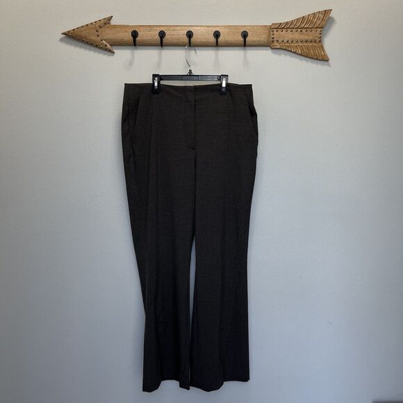 House of Harlow 1960 | Plaid Slit Trouser Work Pants Brown Size 12 Career EUC - Picture 2 of 7